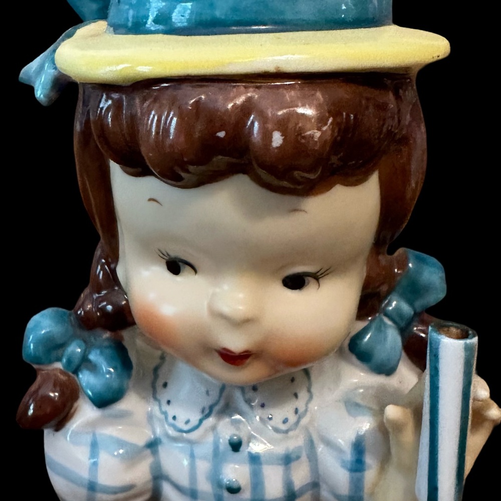 Vintage Girl Blue 1950’s 1970’s Headvase